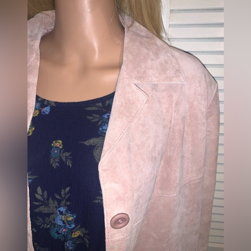 Jessica Holbrook Suede oversized blazer jacket New with tags dead-stock Medium - Picture 3 of 10